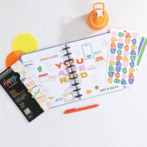 The Happy Planner Be Bold Fitness 30 Sheet Sticker Value Pack
