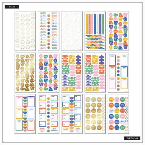 Image of The Happy Planner Be Bold Fitness 30 Sheet Sticker Value Pack