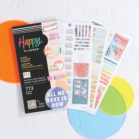 Image of The Happy Planner Effortless Grace 30 Sheet Sticker Value Pack