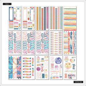 The Happy Planner Effortless Grace 30 Sheet Sticker Value Pack