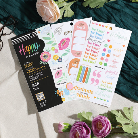 Image of The Happy Planner Tiny Florals 30 Sheet Sticker Value Pack