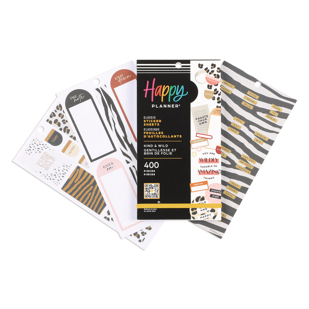 The Happy Planner Kind & Wild 30 Sheet Sticker Value Pack