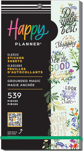 Image of The Happy Planner Grounded Magic 30 Sheet Sticker Value Pack