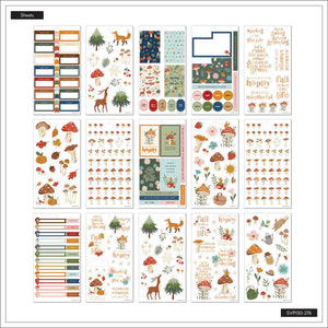The Happy Planner Woodland Seasons Big 30 Sheet Sticker Value Pack