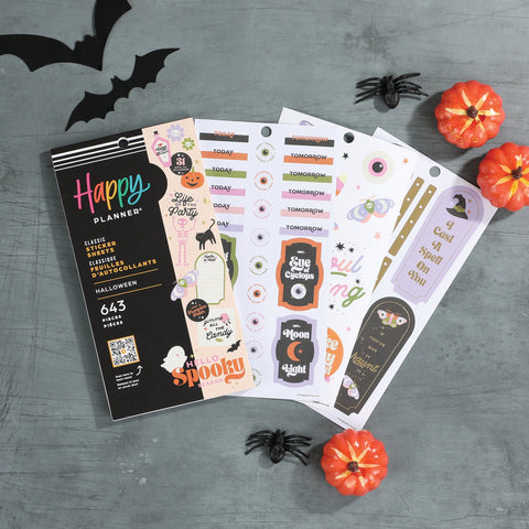 Image of The Happy Planner Halloween 30 Sheet Sticker Value Pack