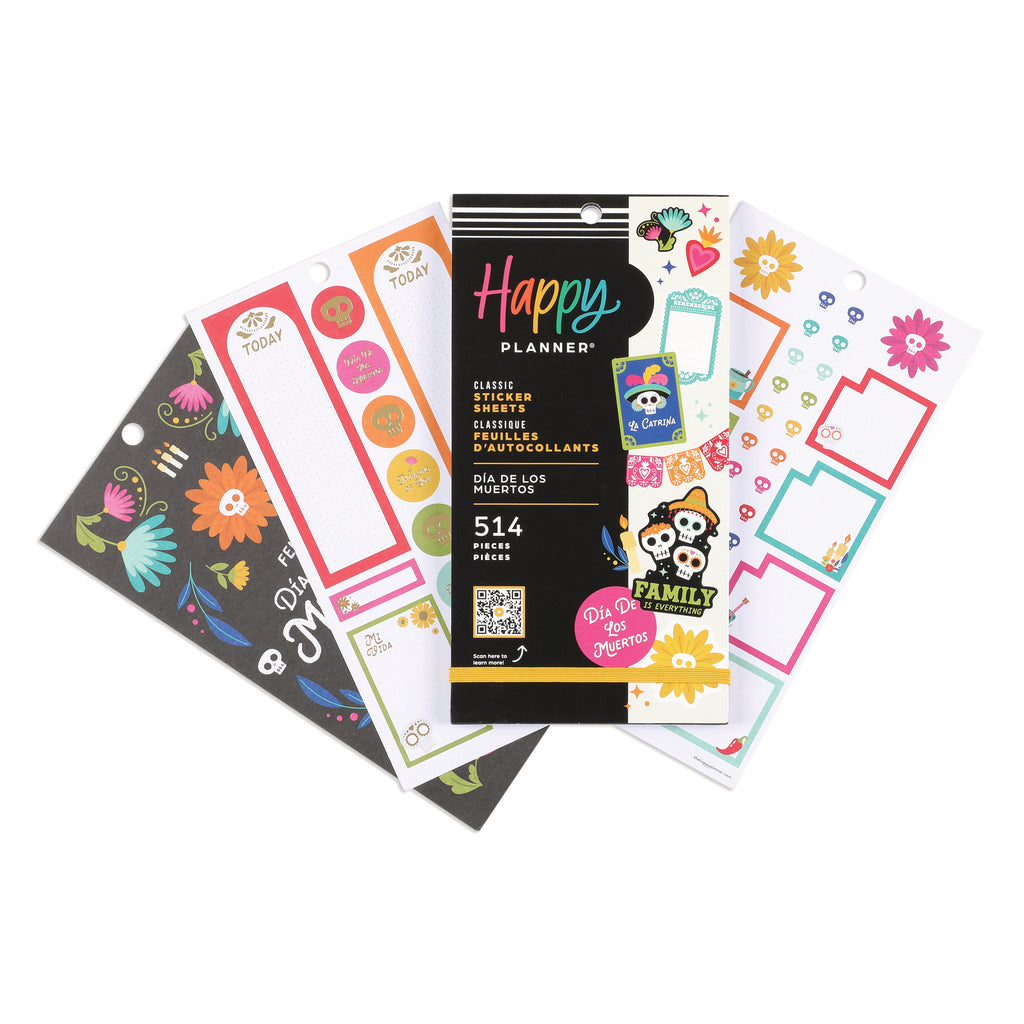 The Happy Planner Dia De Los Muertos 30 Sheet Sticker Value Pack