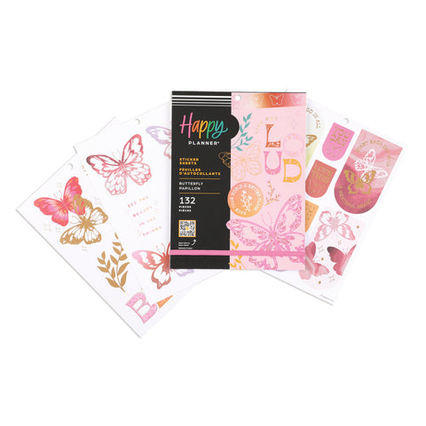 Image of The Happy Planner Butterfly Effect Large Sticker Value Pack