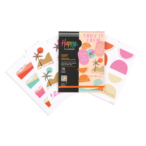 Image of The Happy Planner Organic Wellness Large Sticker Value Pack