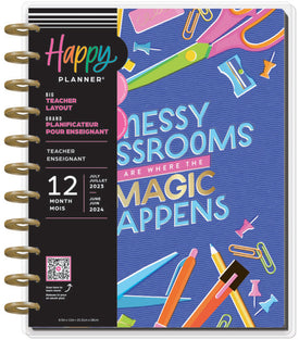 The Happy Planner Abstract Silkscreen Teacher Big 12 Month Planner