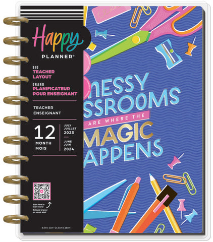 Image of The Happy Planner Abstract Silkscreen Teacher Big 12 Month Planner