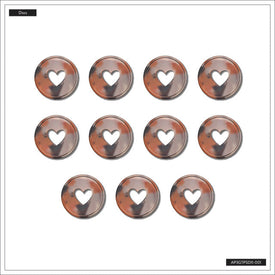 The Happy Planner Blush Glossy Tortoise Expander Plastic Shell Disc