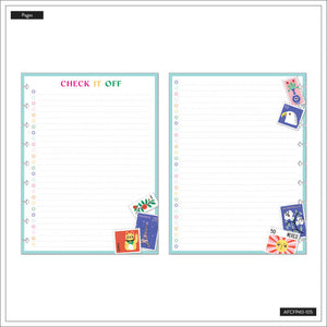 The Happy Planner Bright Travels Classic Fill Paper