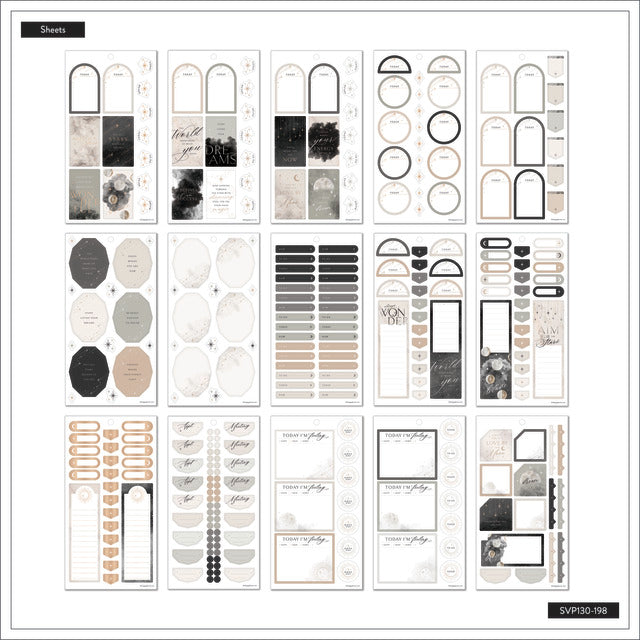 The Happy Planner Celestial Elegance Classic 30 Sheet Sticker Value Pack