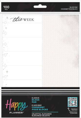 Image of The Happy Planner Celestial Elegance Classic Block Pad