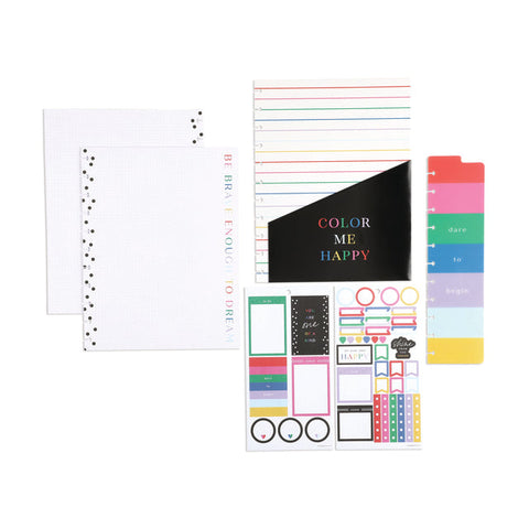 Image of Internal View of the Color Me Happy Classic Accessory Pack by Happy Planner