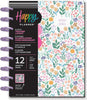 Front view of the Cottagecore Florals Classic 12 month planner by Happy Planner