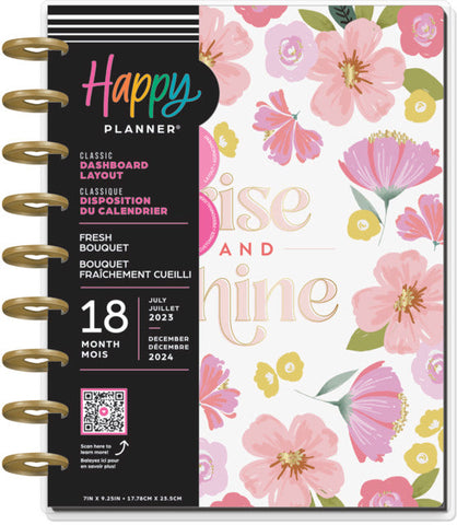 Image of The Happy Planner Fresh Bouquet Classic 18 Month Planner