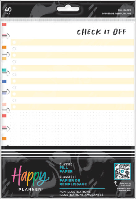 The Happy Planner Fun Illustrations Classic Fill Paper