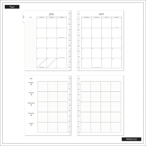 Image of Internal layout of the Gone Wild Big 12 month planner by Happy Planner