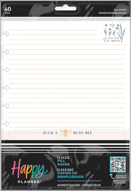 The Happy Planner Homesteader Classic Fill Paper
