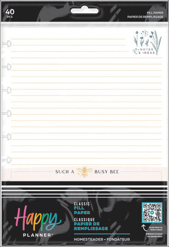 Image of The Happy Planner Homesteader Classic Fill Paper
