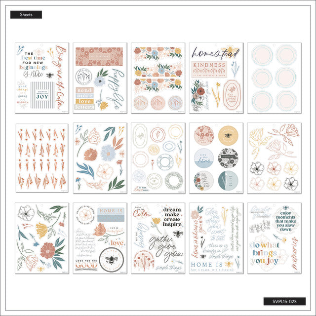 The Happy Planner Homesteader Large Sticker Value Pack