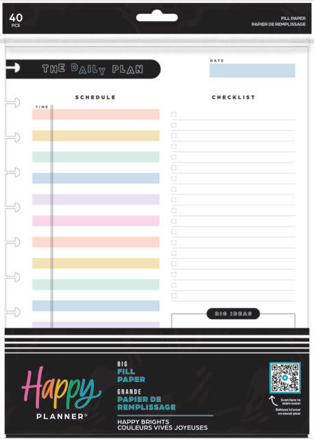 The Happy Planner Happy Brights Big Fill Paper