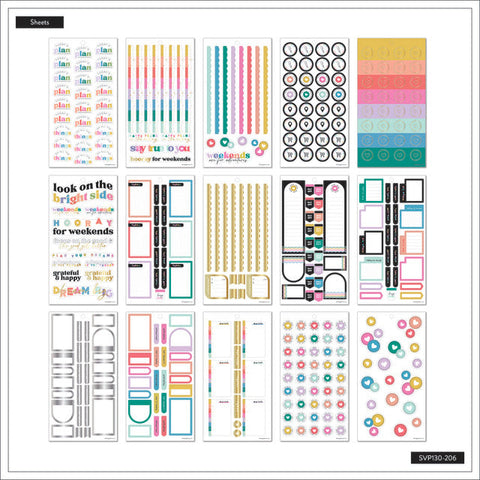 Image of The Happy Planner Happy Brights Classic 30 Sheet Sticker Value Pack
