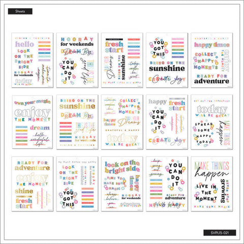 Image of The Happy Planner Happy Brights Large Sticker Value Pack