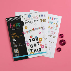 The Happy Planner Happy Brights Large Sticker Value Pack