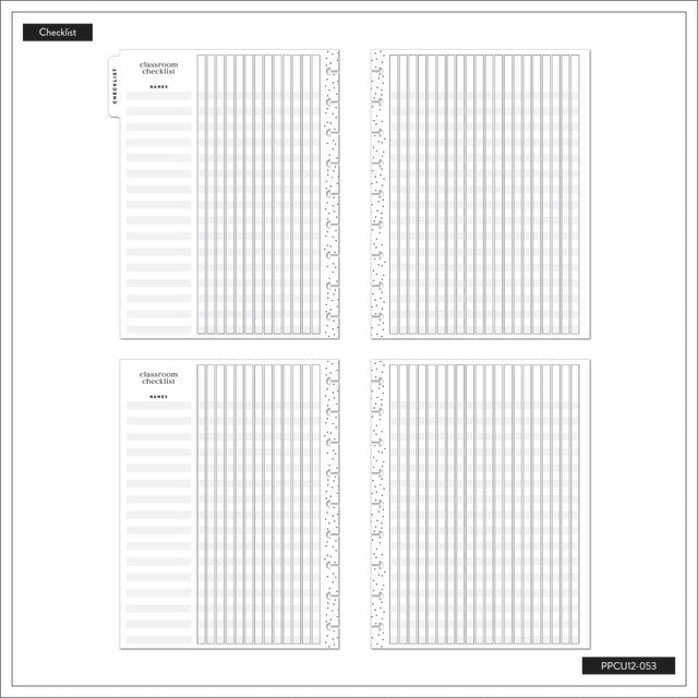The Happy Planner Kind Teacher Classic Undated 12 Month Planner