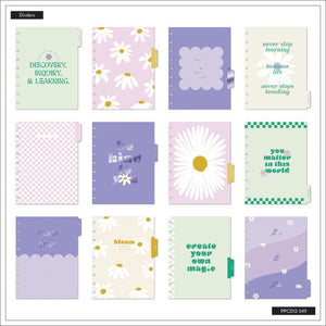 Internal dividers of the Life is Sweet Classic 12 month planner by Happy Planner