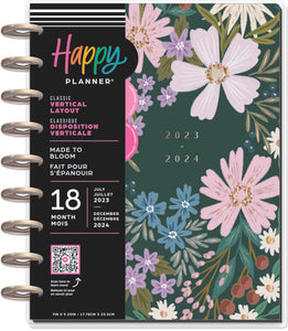 The Happy Planner Made to Bloom Classic 18 Month Planner