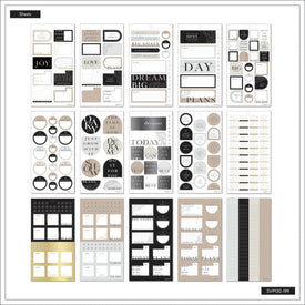 The Happy Planner Modern Months Mini 30 Sheet Sticker Value Pack
