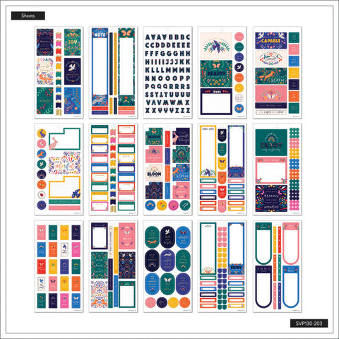 Image of The Happy Planner Nordic Brights Classic 30 Sheet Sticker Value Pack