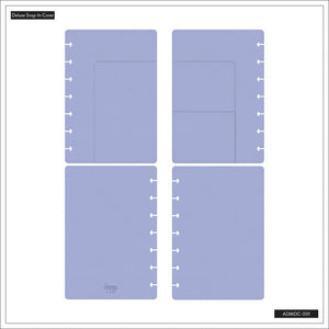 The Happy Planner Periwinkle Mini Deluxe Snap In Cover
