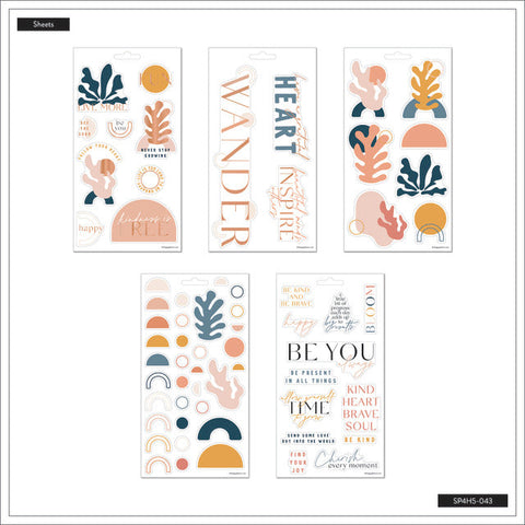Image of The Happy Planner Playful Abstract 5 Sheet Sticker Sheet