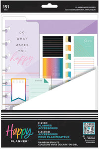 The Happy Planner Rainbow Brights Classic Value Accessory Pack