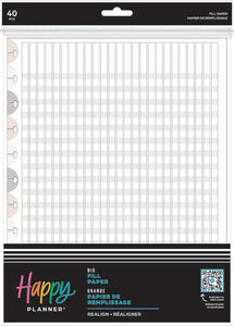 Front View of the Realign Big Fill Paper by Happy Planner