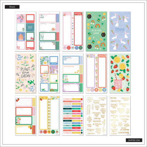 Image of Internal View of the Seasonal Teacher Big 30 Sheet Sticker Pack by Happy Planner