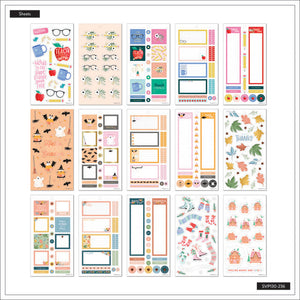 Internal View of the Seasonal Techer Classic 30 Sheet Sticker Pack by Happy Planner