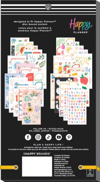 The Happy Planner Seasonal Whimsy Big 30 Sheet Sticker Value Pack