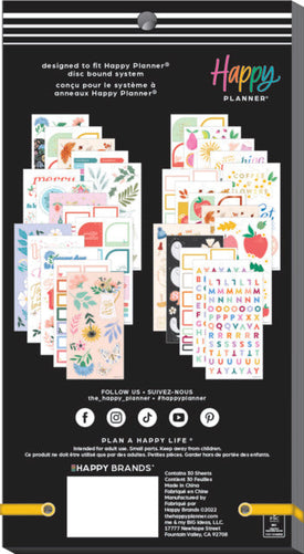 The Happy Planner Seasonal Whimsy Big 30 Sheet Sticker Value Pack
