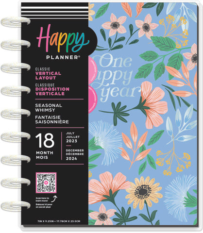 Image of The Happy Planner Seasonal Whimsy Classic 18 Month Planner