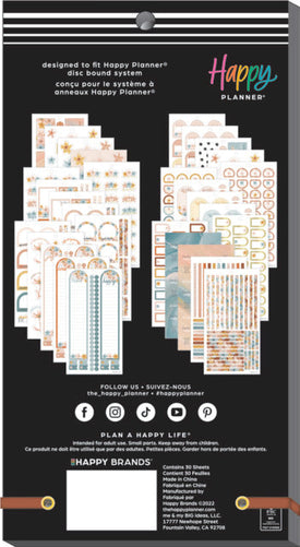 The Happy Planner Softly Modern Classic 30 Sheet Sticker Value Pack