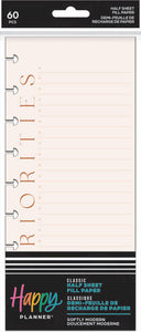 The Happy Planner Softly Modern Skinny Classic Fill Paper