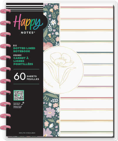 Image of Front cover of the Subtle Sophisticated big notebook from Happy Planner