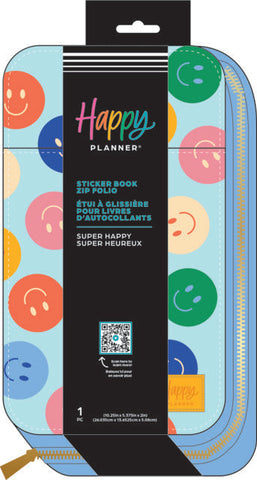 Image of Front view of the Super Happy Sticker Book Folio form Happy Planner