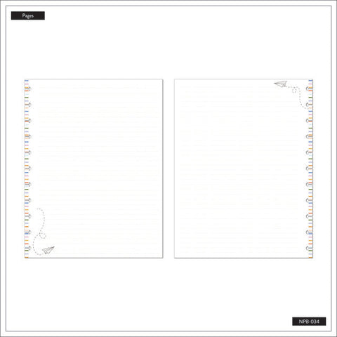 Image of Internal page view of the Teacher Notes Big Notebook from Happy Planner