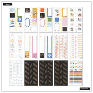 Internal view 2 of the Teacher Notes Classic 30 sheet sticker value pack by Happy Planner